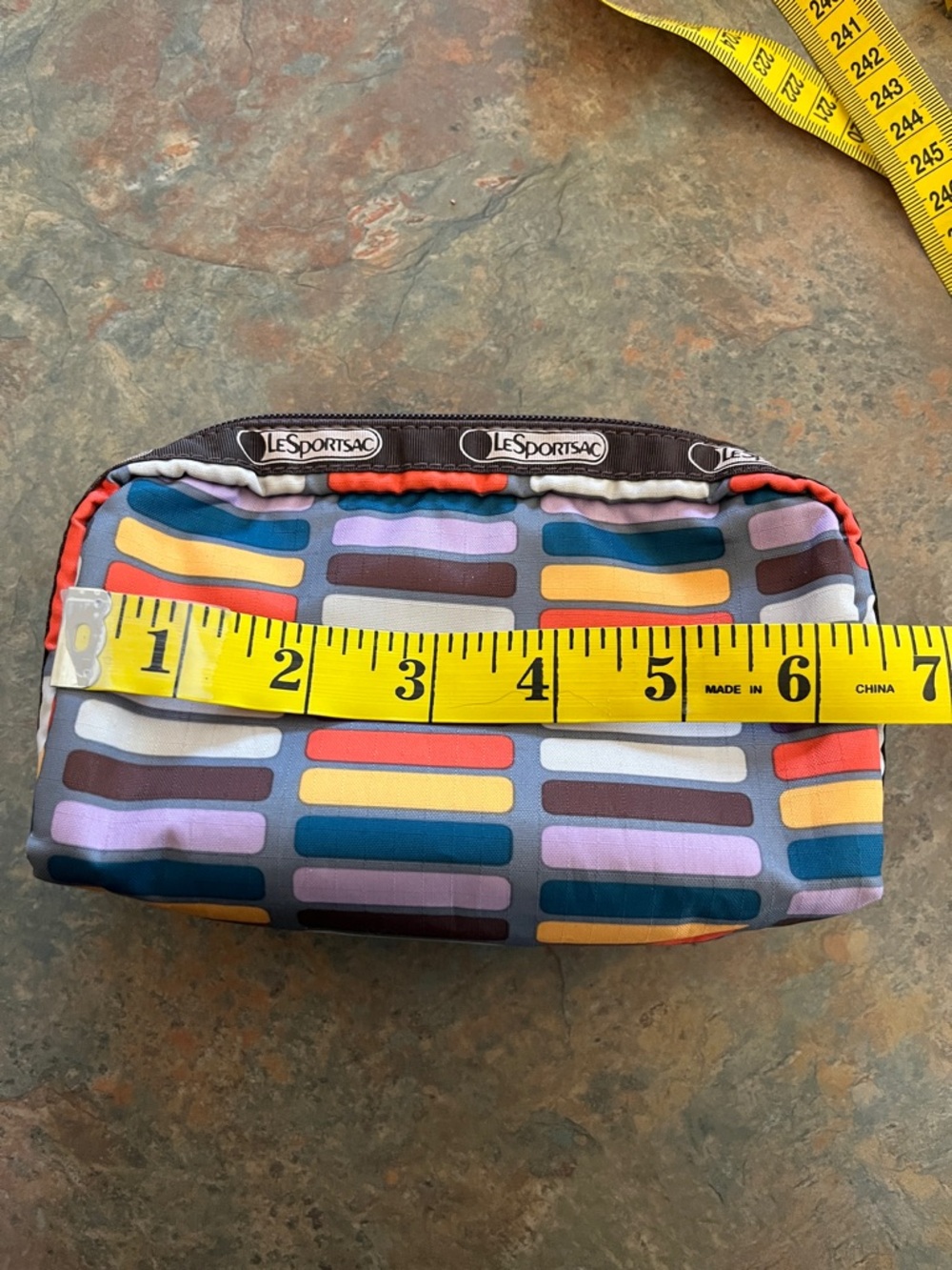 LeSportsac Colorful Striped Pouch - Picture 5 of 7